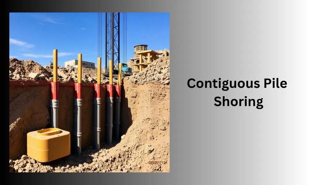 contiguous pile shoring in dubai